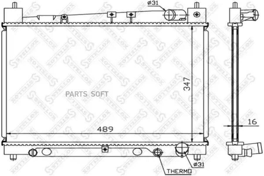 

STELLOX Радиатор охлаждения STELLOX 1026387sx