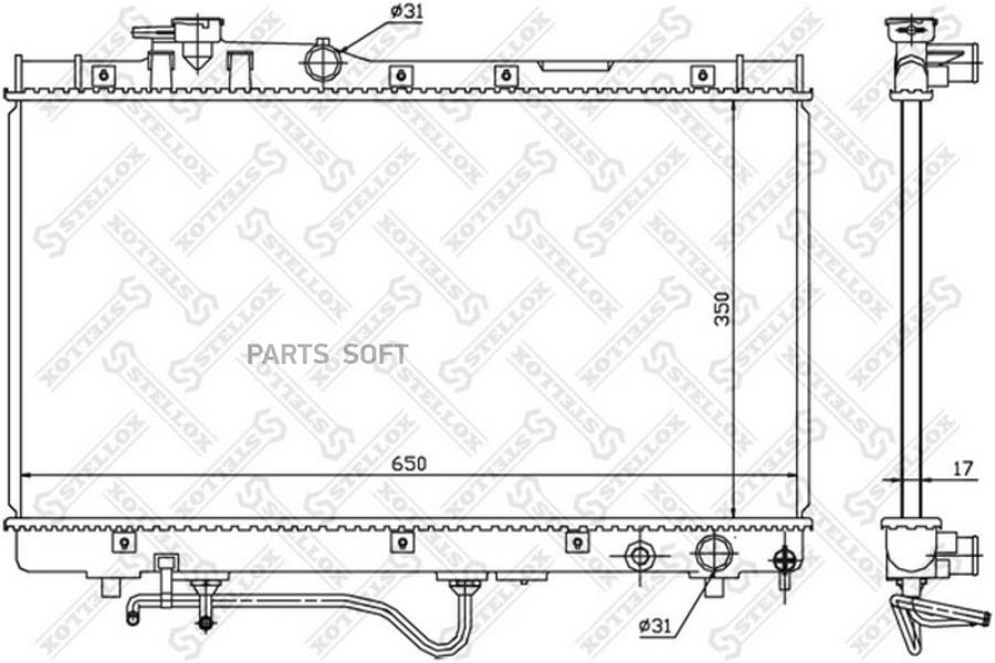 

STELLOX Радиатор охлаждения STELLOX 1026382sx