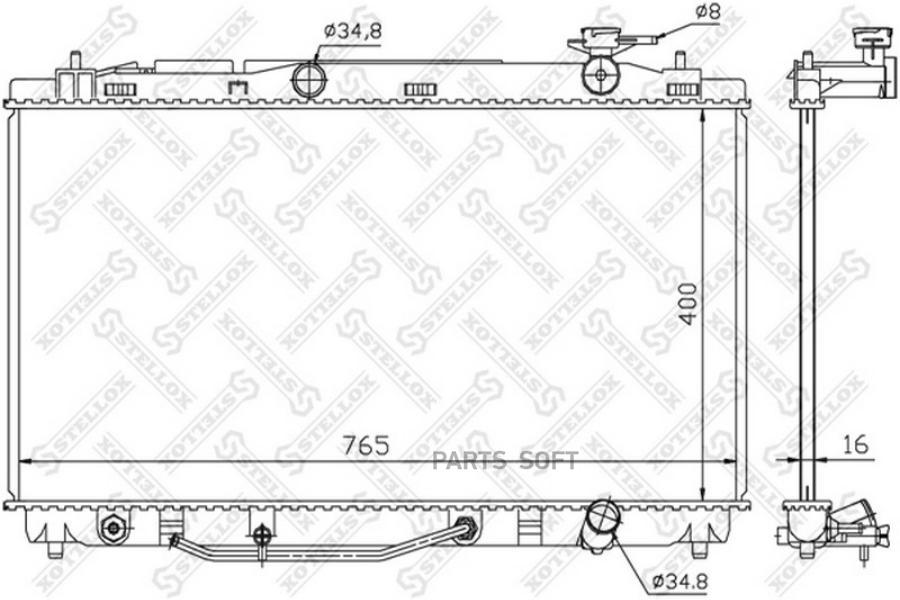 

STELLOX Радиатор охлаждения STELLOX 1026334sx