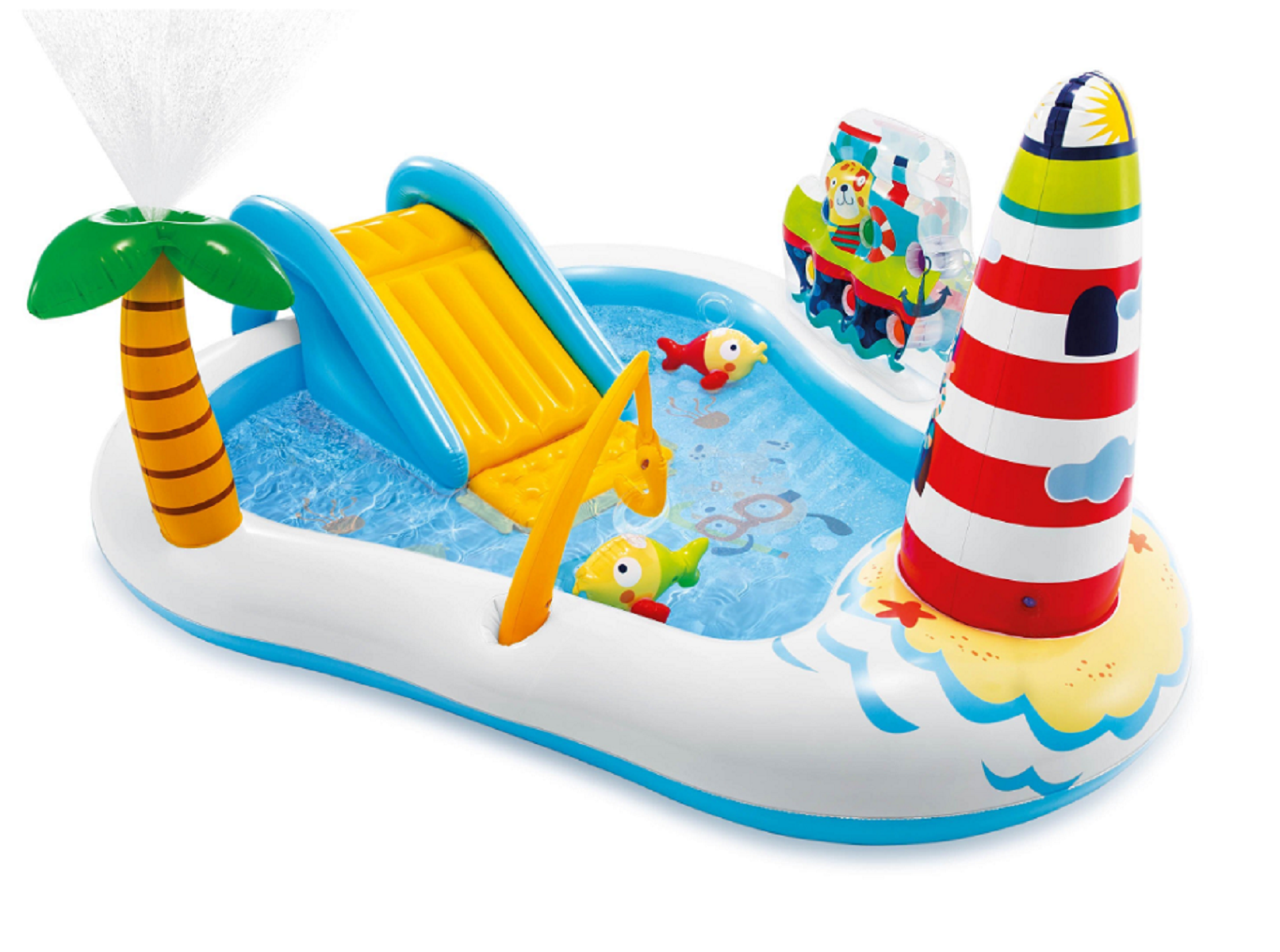 Надувной игровой центр Intex с бассейном горка фонтан Play Center 57162 NP 6299₽