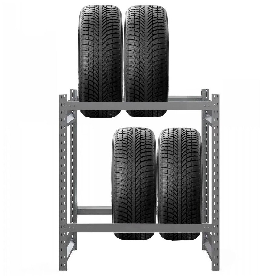 

Стеллаж для шин МЕТРЕАЛ СгУ 1200х1340х560 -2 яруса, до 8 шин, Серый, СгУ 1200х1340х560
