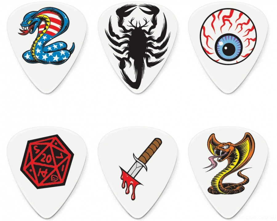 

DUNLOP BL116P.60 Dirty Donny Series 2 Набор медиаторов 6 шт, Белый, BL116P.60