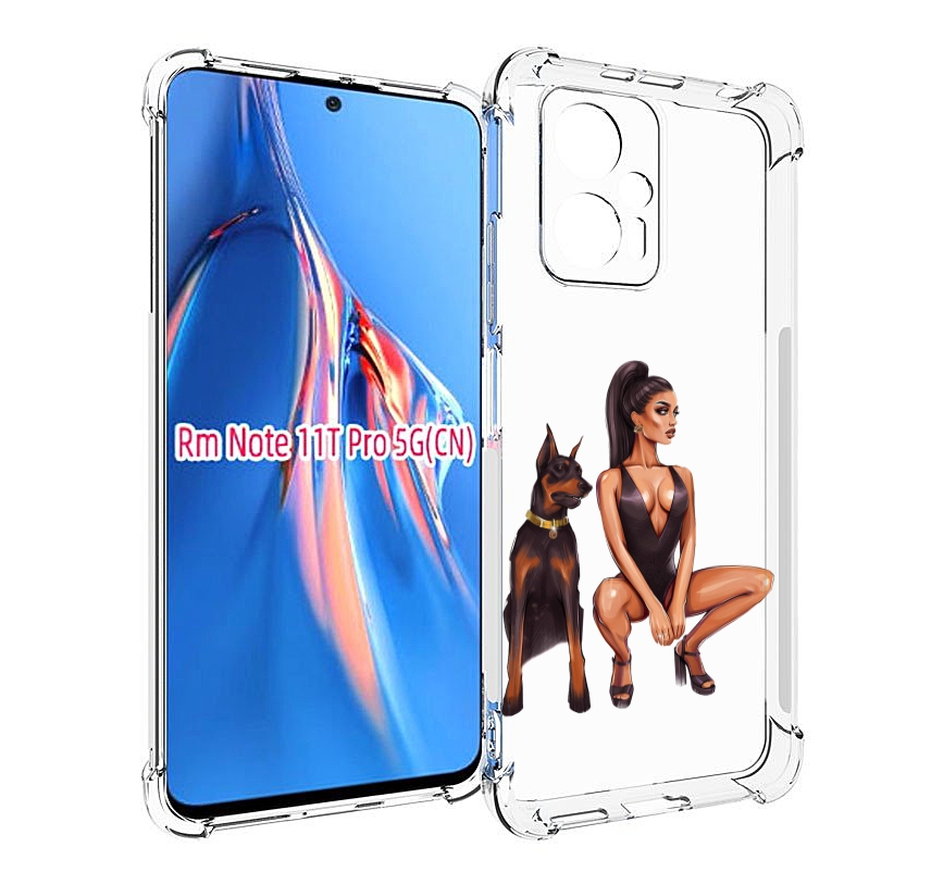 

Чехол MyPads Борзая-девушка для Xiaomi Redmi Note 11T Pro / 11T Pro Plus / Poco X4 GT п..., Прозрачный, Tocco