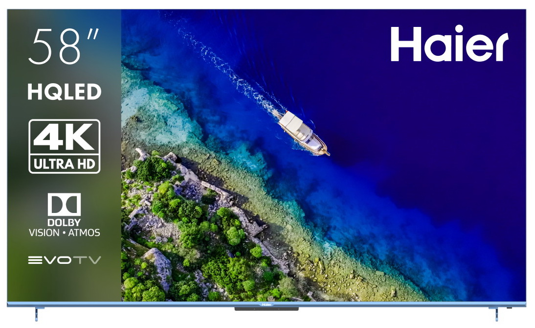 

Телевизор Haier 58 Smart TV S5 Pro, 58"(147 см), UHD 4K, Синий, 58 Smart TV S5 Pro