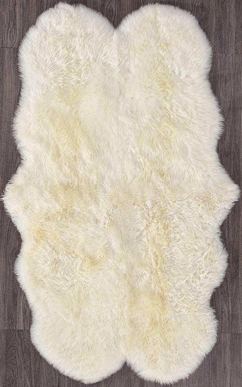 

Ковер Овчина Sheepskin 95x190 белый