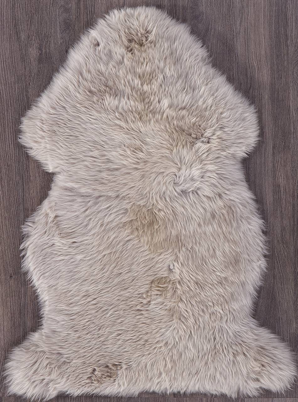 фото Ковер овчина sheepskin 55x95 темно бежевый шкуры