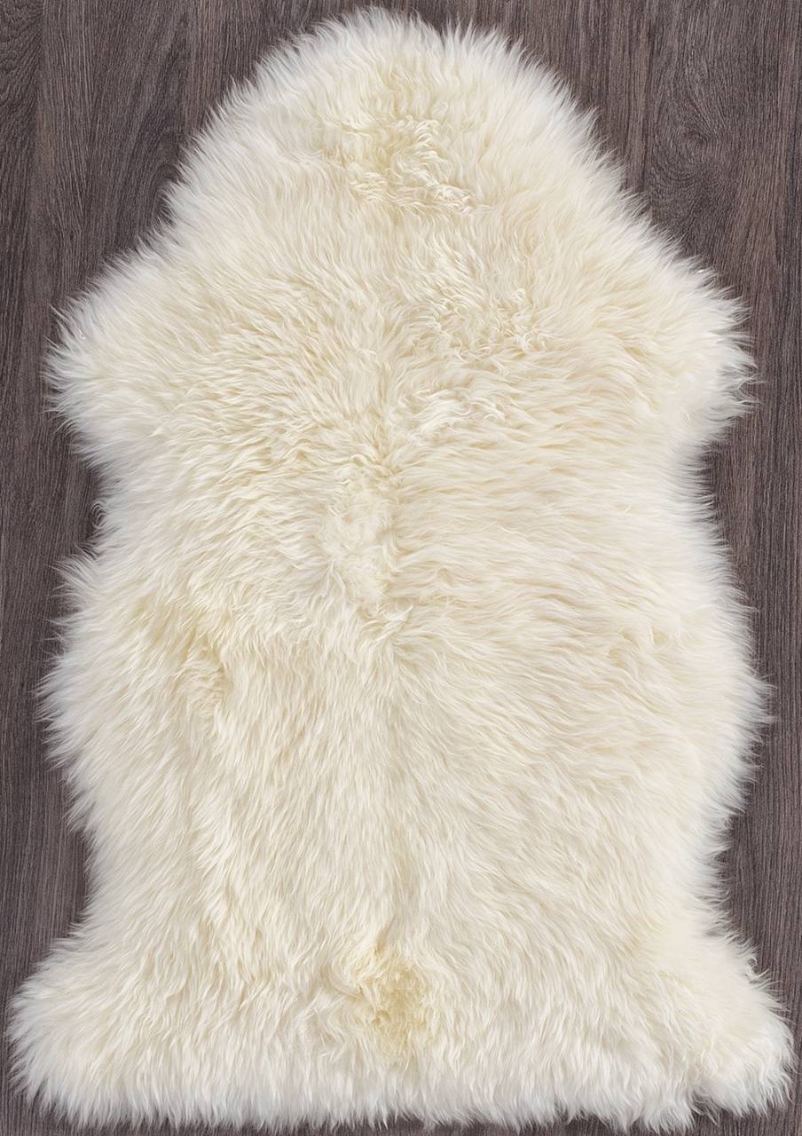 фото Ковер овчина sheepskin 55x95 белый шкуры