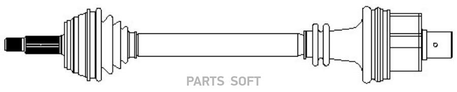 

Вал приводной в сборе Volvo S40 I/V40 95>04 METELLI 170497