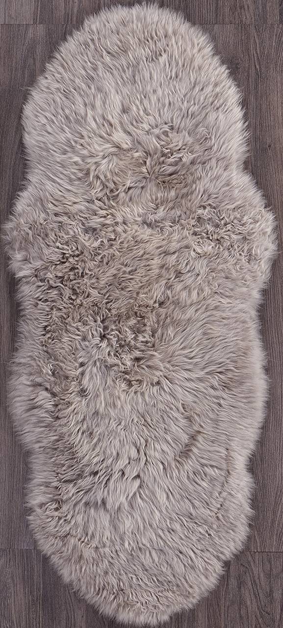 

Ковер Овчина Sheepskin 55x145 темно бежевый