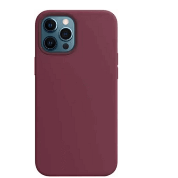 фото Чехол iphone 13/13 pro silicon сase (без логотипа) (бордовый) nobrand