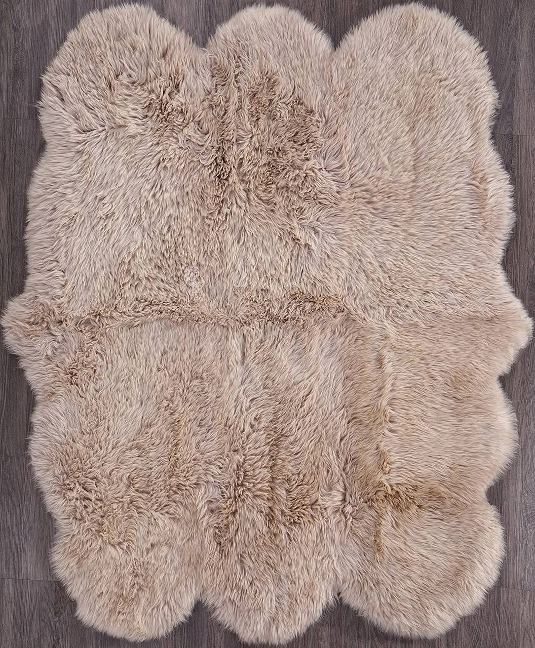 фото Ковер овчина sheepskin 150x190 светло бежевый шкуры