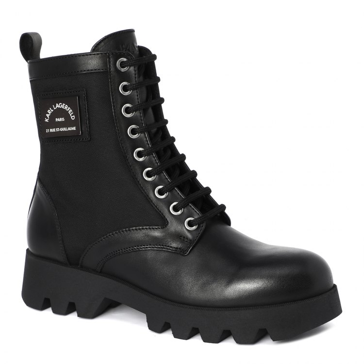 

Женские ботинки KARL LAGERFELD TERRA FIRMA Hi Lace Boot KL41171 цв. черный 40 EU, KL41171