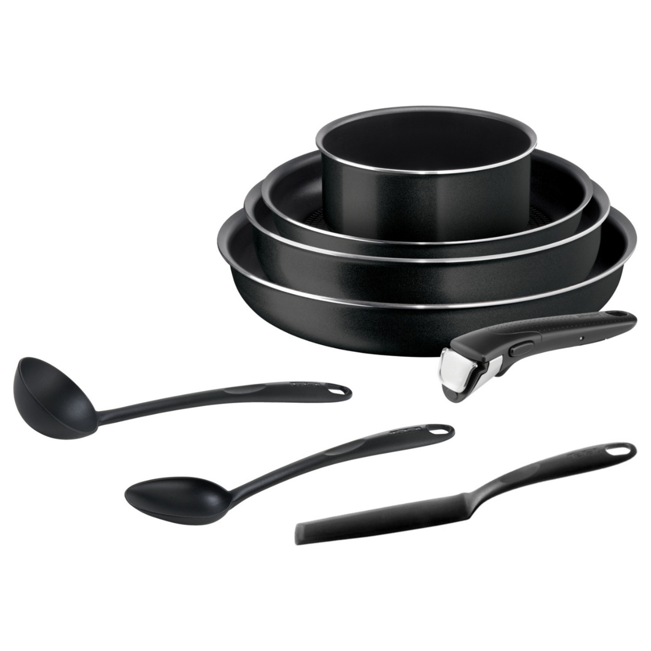 фото Набор посуды tefal ingenio black 04193850, 24/28/26/16/ см