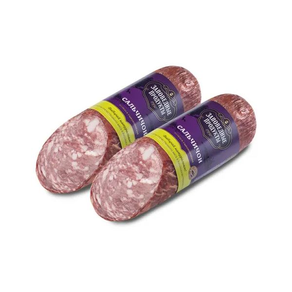 

Колбаса сырокопченая Заповедные Продукты Сальчичон 300 г