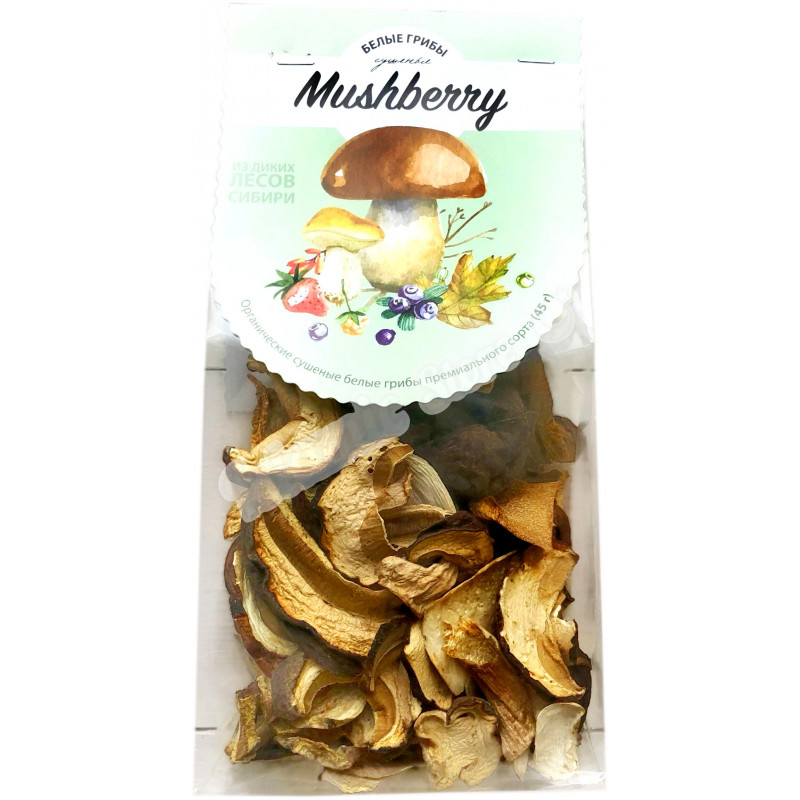 

Белые грибы сушеные Mushberry 45 г