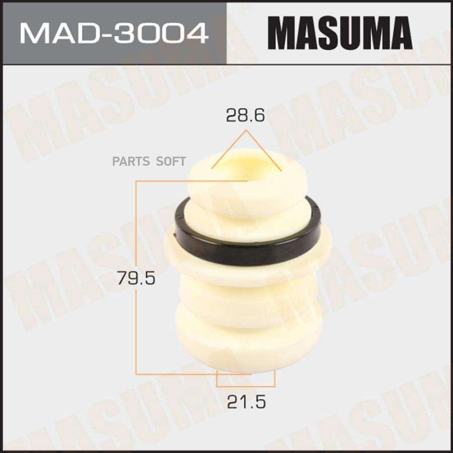 

MASUMA MAD3004 Отбойник амортизаторов MASUMA, 21.5x28.6x79.5, OUTLANDER / CU5W front