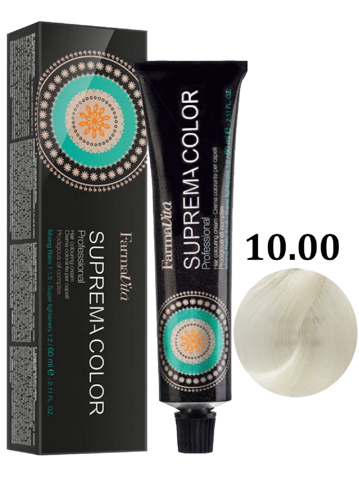 Крем-краска FARMAVITA SUPREMA COLOR для окрашивания волос 10.00 нейтральный 60 мл защитный протектор farmavita art color 500 гр
