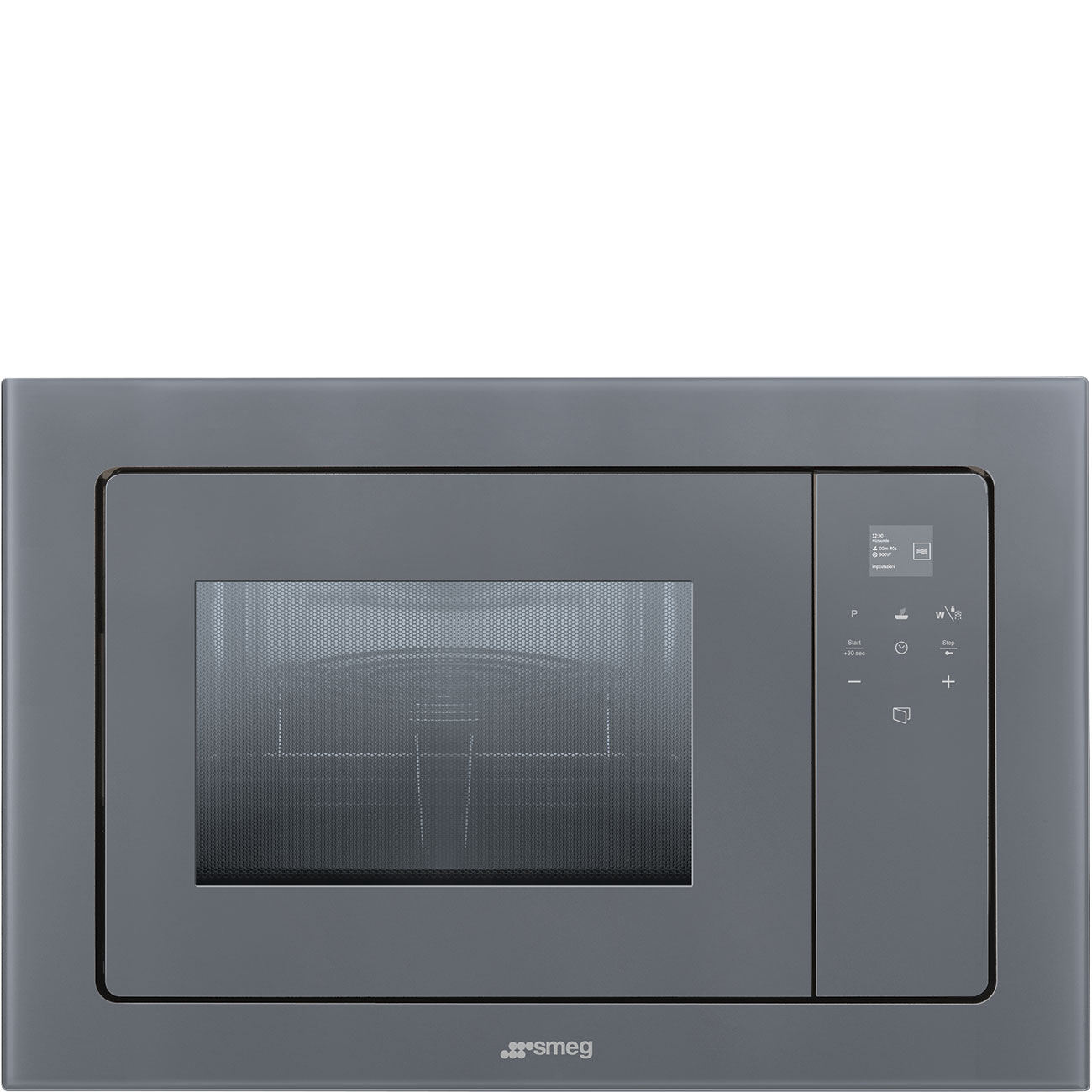 фото Встраиваемая микроволновая печь smeg fmi120s2 grey