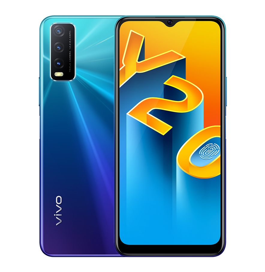 фото Смартфон vivo y20 4/64gb nebula blue