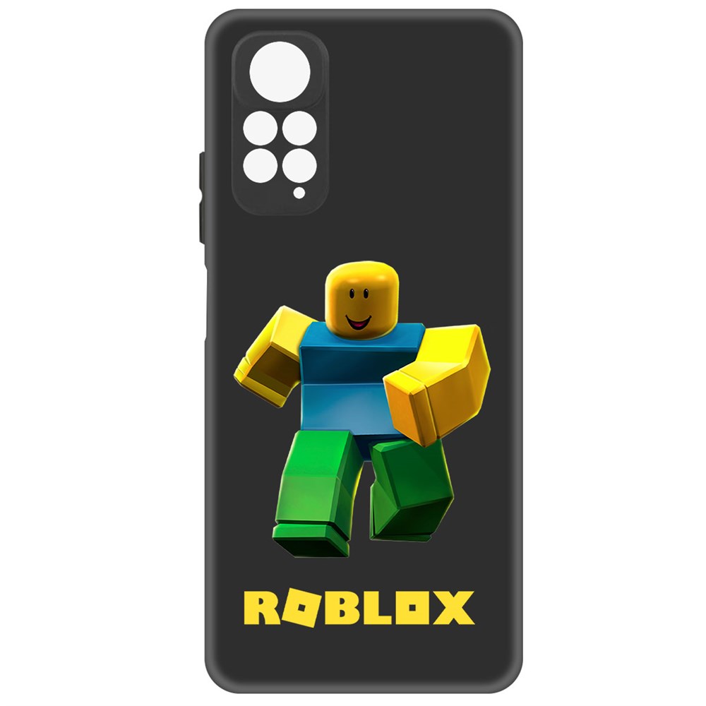 

Чехол-накладка Софт Roblox-Классический Нуб для Xiaomi Redmi Note 11 Pro, Черный