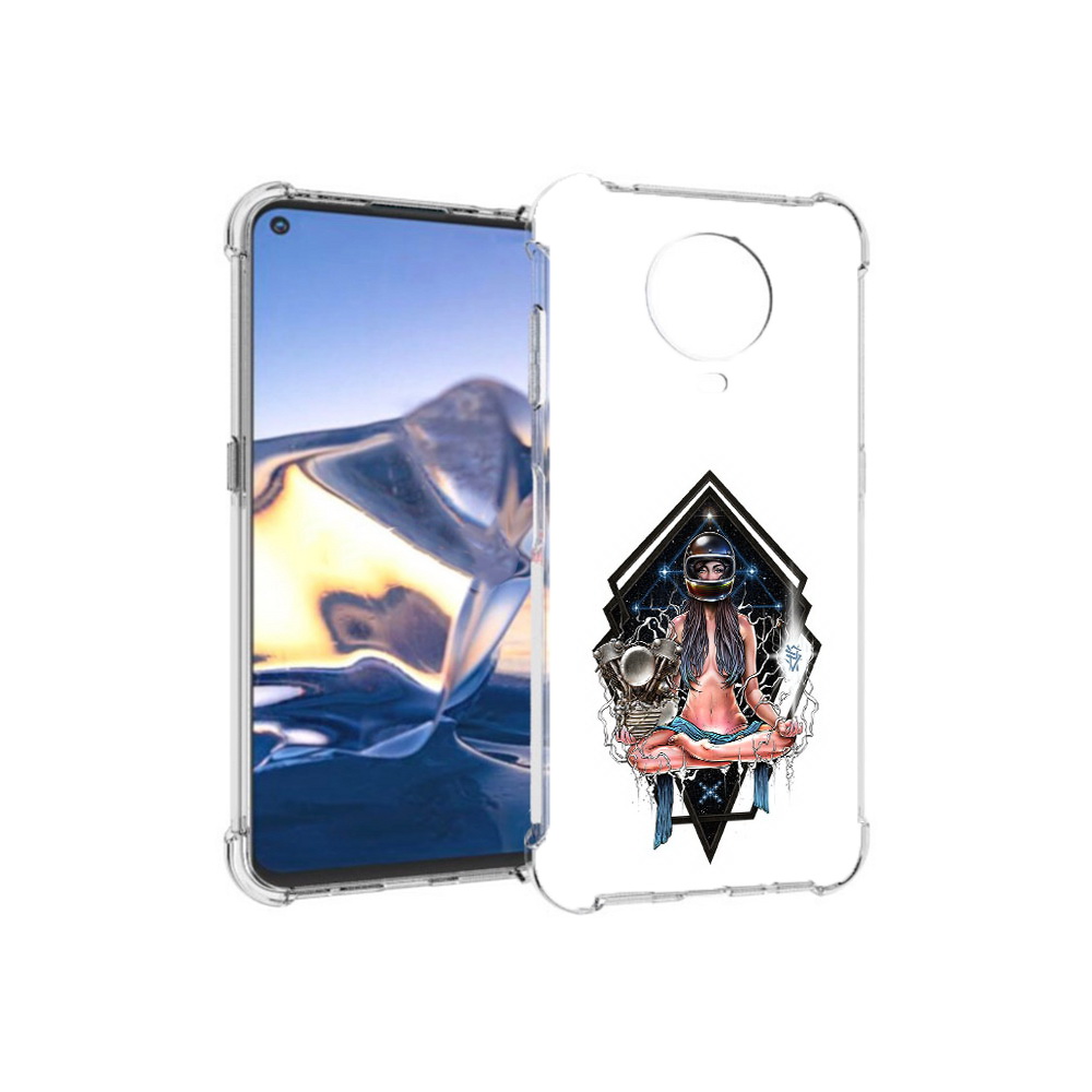 

Чехол MyPads Tocco для Nokia G10 красивая девушка в шлеме (PT171673.98.406), Tocco