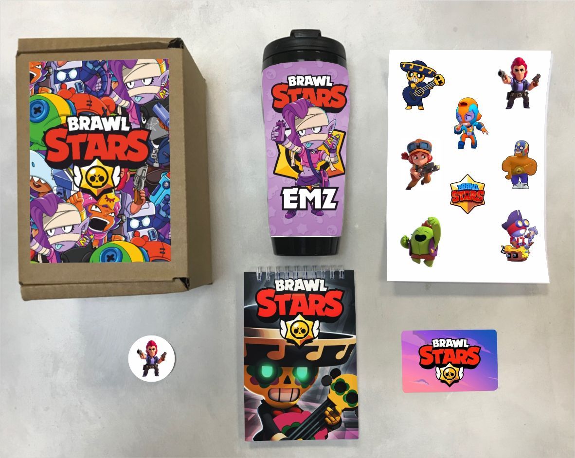 

Бокс с подарком Бравл Старс, Brawl Stars 3 7040-3, 5 предметов, Бежевый, Бравл Старс, Brawl Stars 3