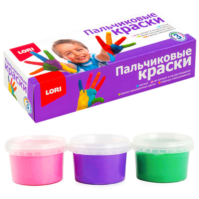 

3 цвета, по 70 мл, детские