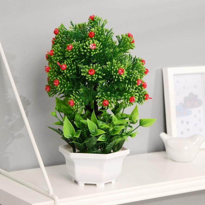 

Бонсай "Цветочный куст" 11х25 см, микс
