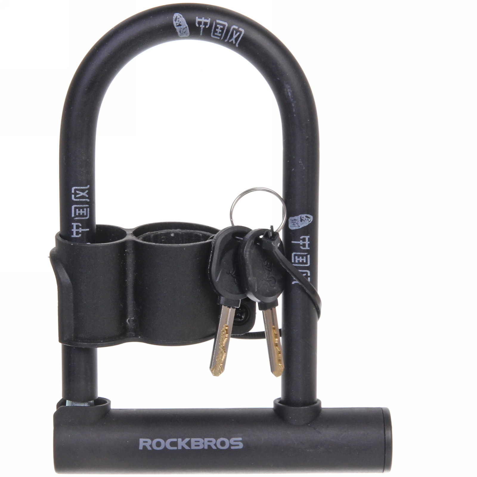 

Велозамок Rockbros 257-0025 навесной с дужкой 18*10 см, 257-0025