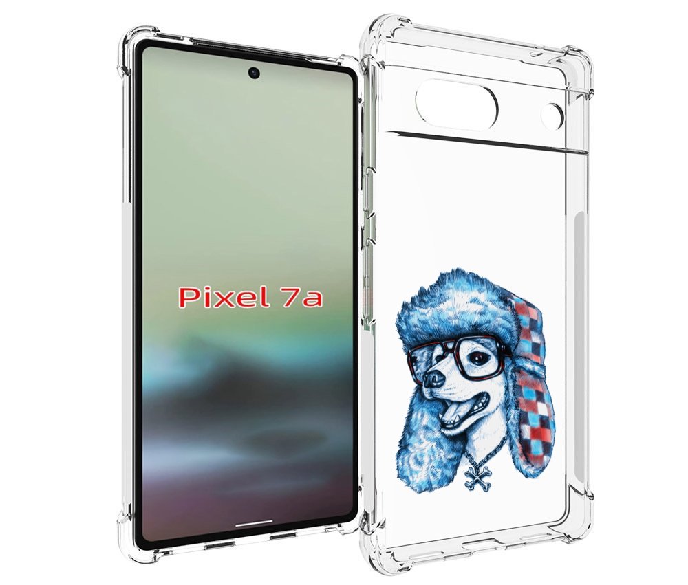 

Чехол MyPads зимний пес для Google Pixel 7A, Tocco