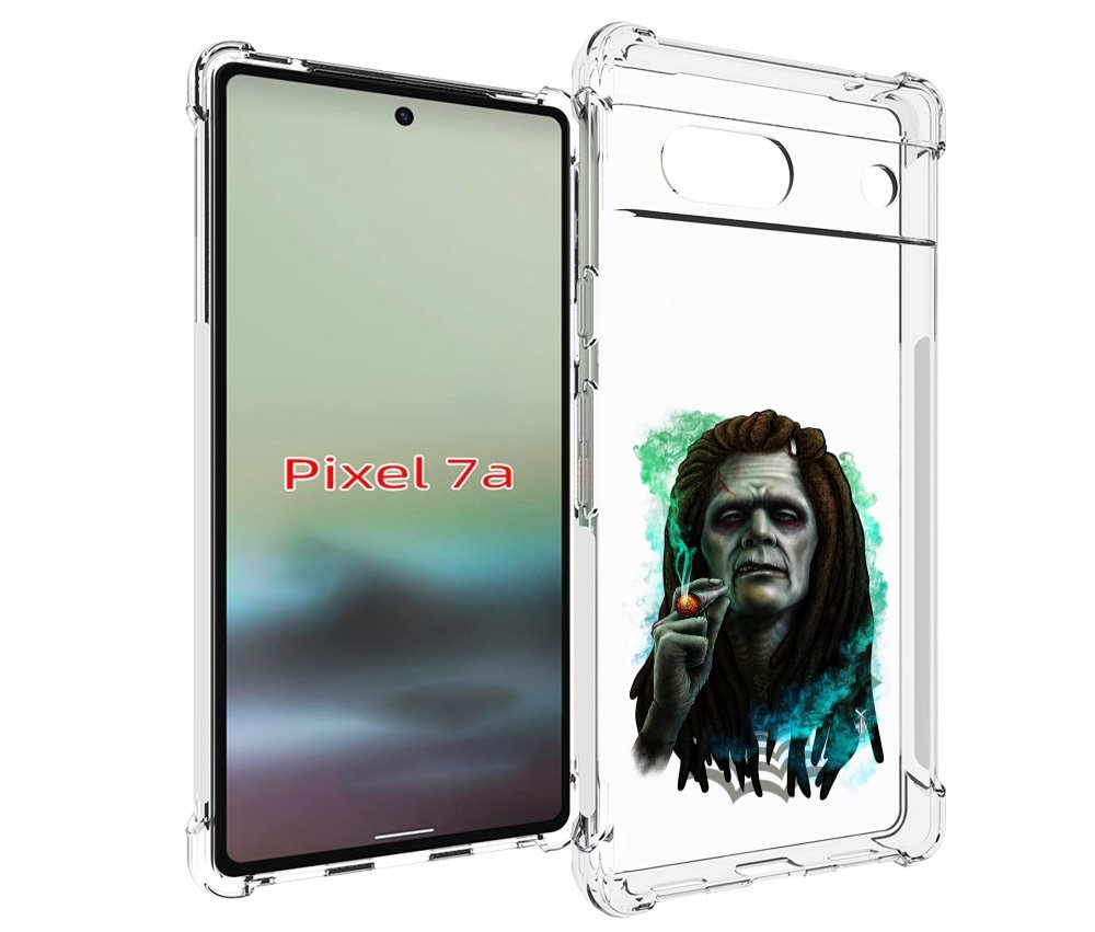 

Чехол MyPads зеленый мужчина с сигаретой для Google Pixel 7A, Tocco