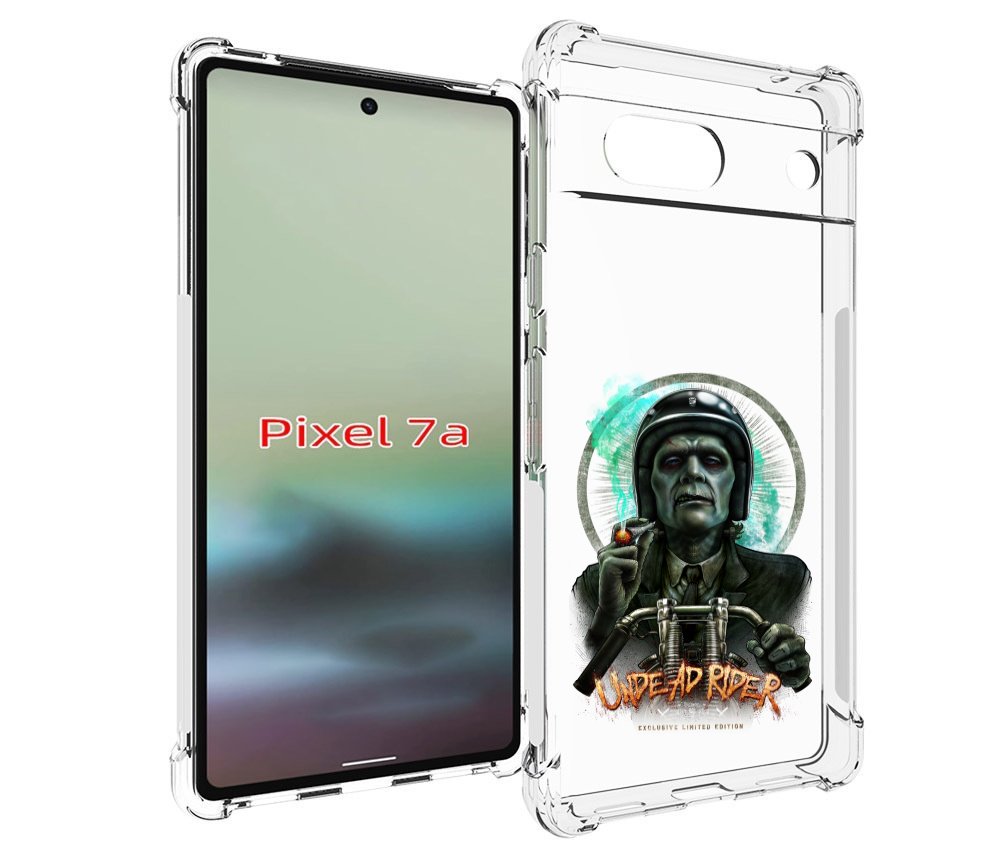 

Чехол MyPads зеленый мужчина с сигаретой на мотоцикле для Google Pixel 7A, Tocco