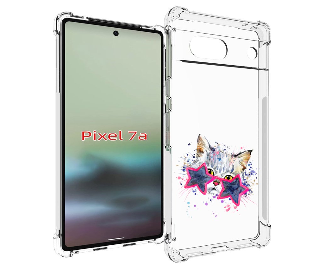 

Чехол MyPads звездные очки для Google Pixel 7A, Tocco