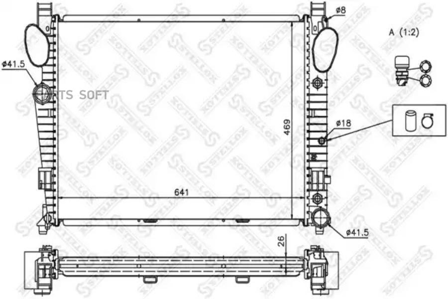 

STELLOX Радиатор охлаждения STELLOX 1025930sx