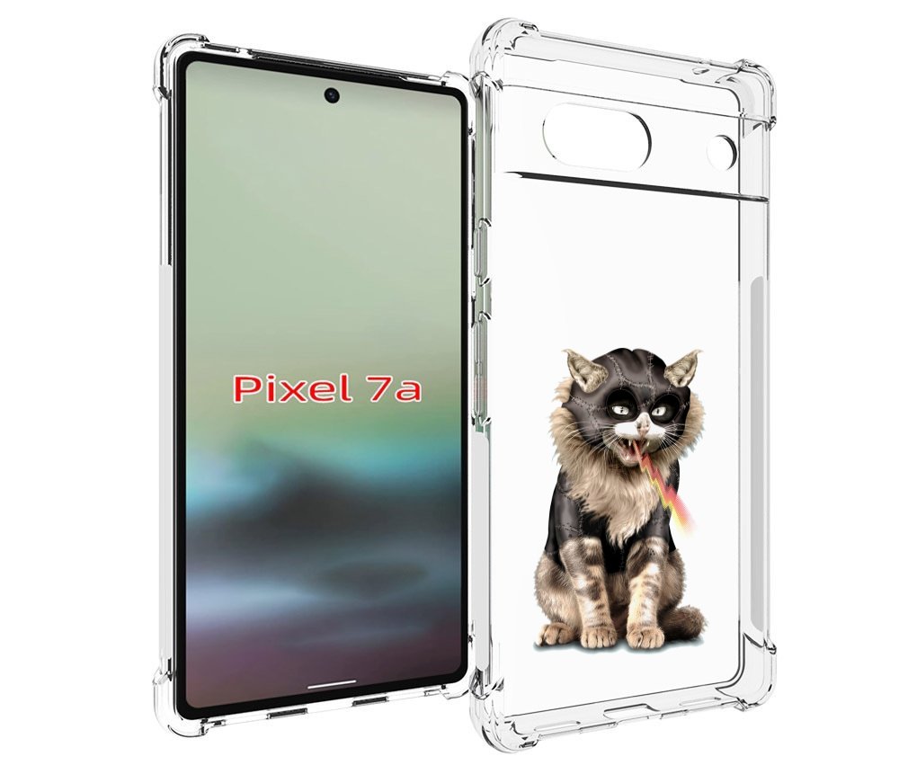 

Чехол MyPads дьяволский кот для Google Pixel 7A, Tocco