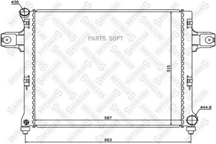 

STELLOX Радиатор охлаждения STELLOX 1025634sx