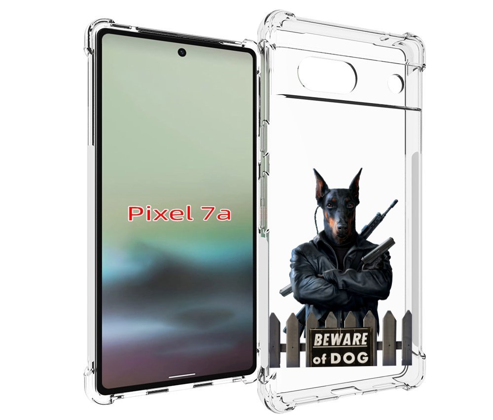 

Чехол MyPads доберман для Google Pixel 7A, Tocco