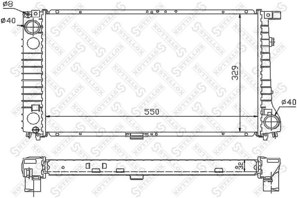 

STELLOX Радиатор охлаждения STELLOX 1025568sx