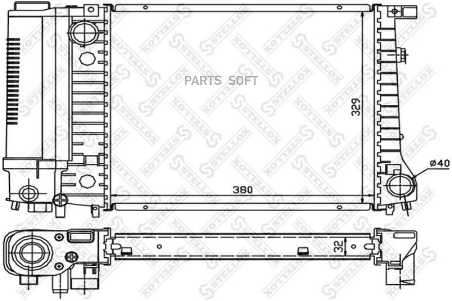 

STELLOX Радиатор охлаждения STELLOX 1025566sx