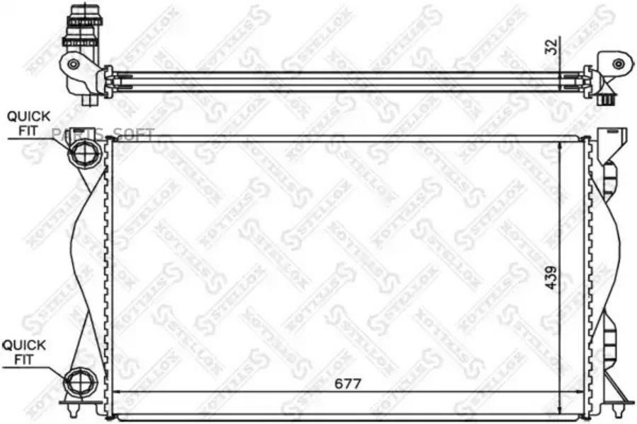 

STELLOX Радиатор охлаждения STELLOX 1025509sx