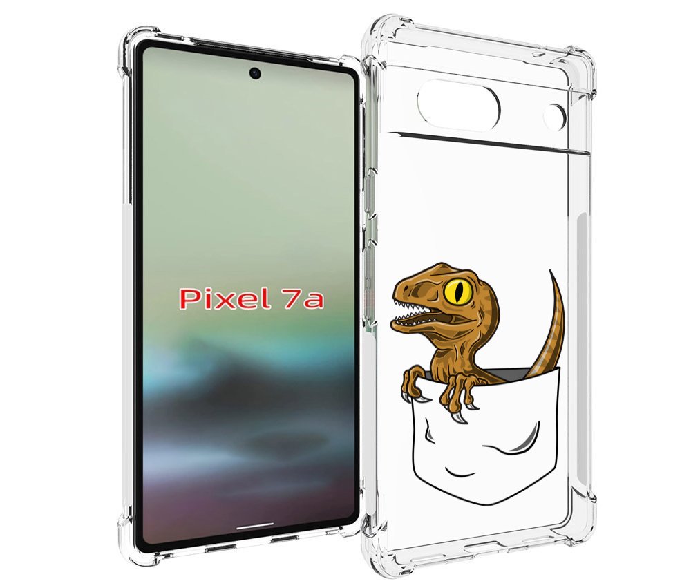 

Чехол MyPads динозавр в кармане для Google Pixel 7A, Tocco