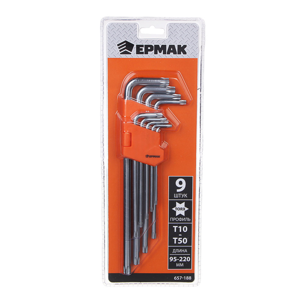 Набор ключей TORX Ермак 657-188