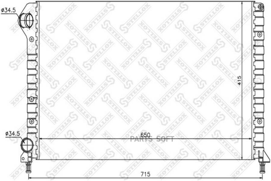 

STELLOX Радиатор охлаждения STELLOX 1025477sx