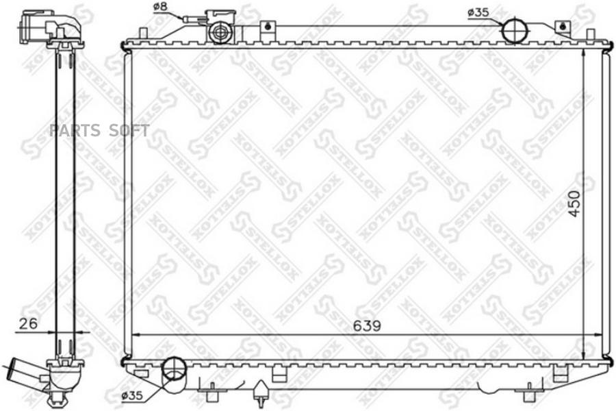 

STELLOX Радиатор охлаждения STELLOX 1025474sx