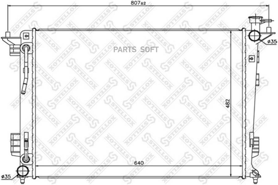 

STELLOX Радиатор охлаждения STELLOX 1025465sx