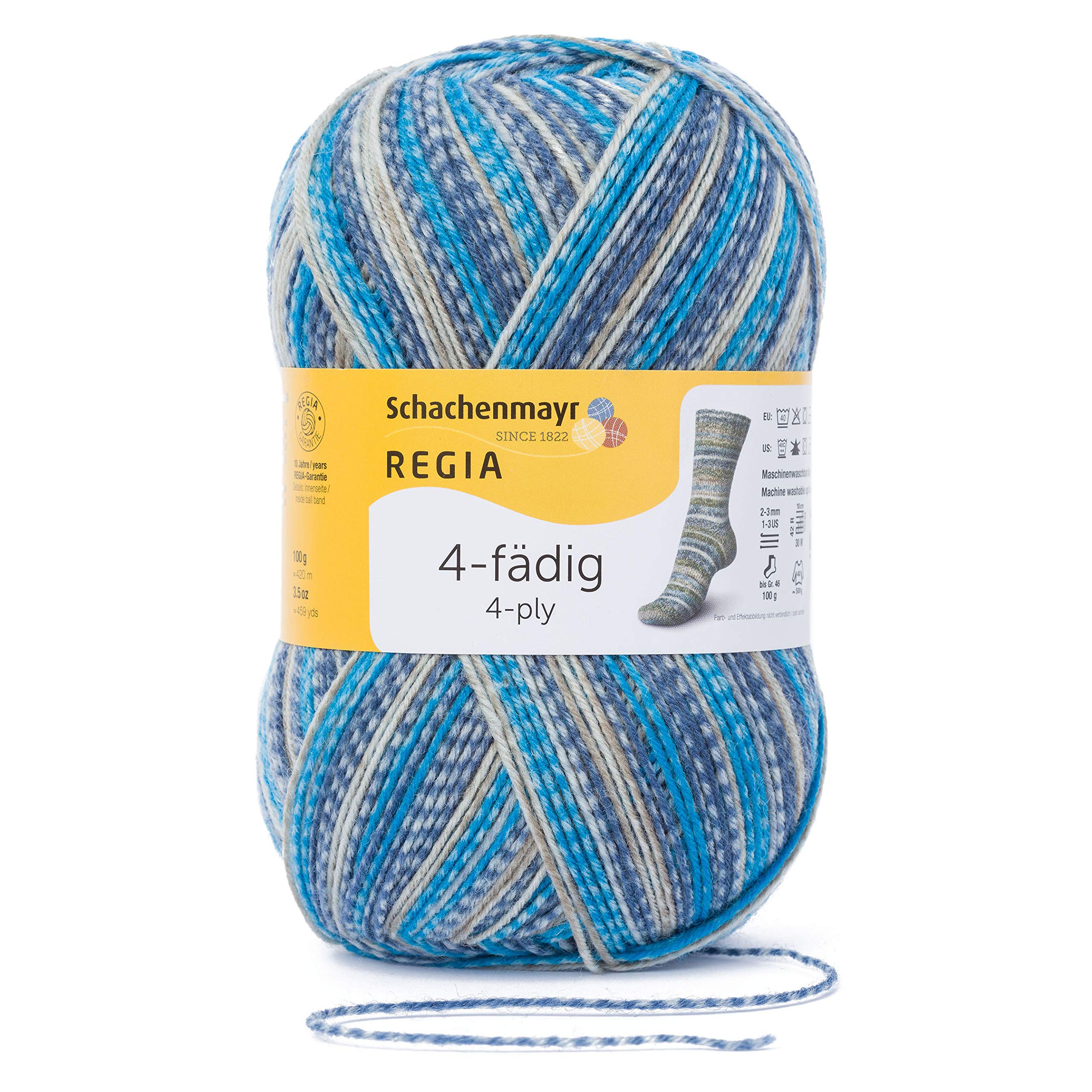 

Schachenmayr Regia 4 fadig Color 100g из 4 ниток 04898, Разноцветный