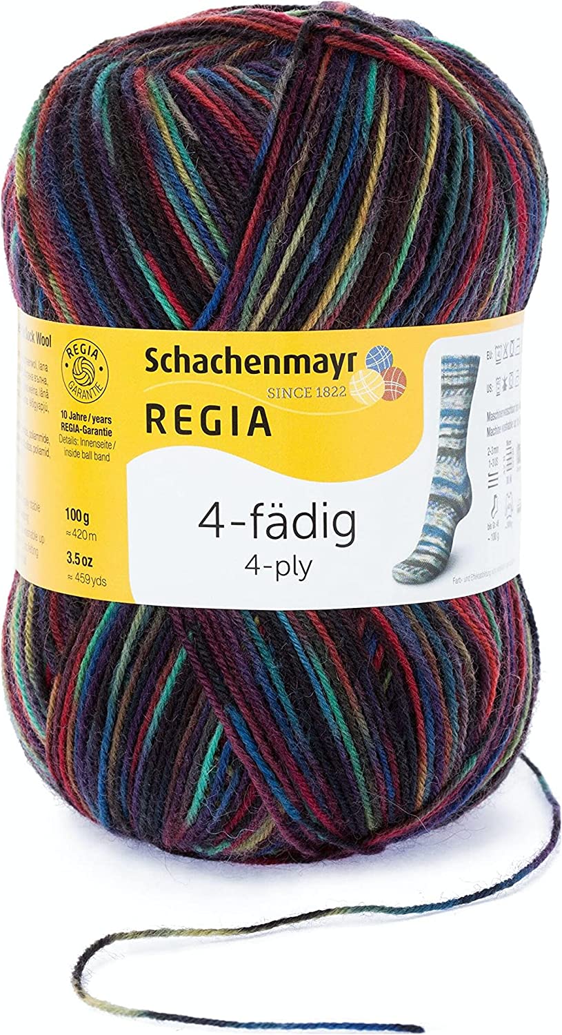 

Schachenmayr Regia 4 fadig Color 100g из 4 ниток 04463, Разноцветный