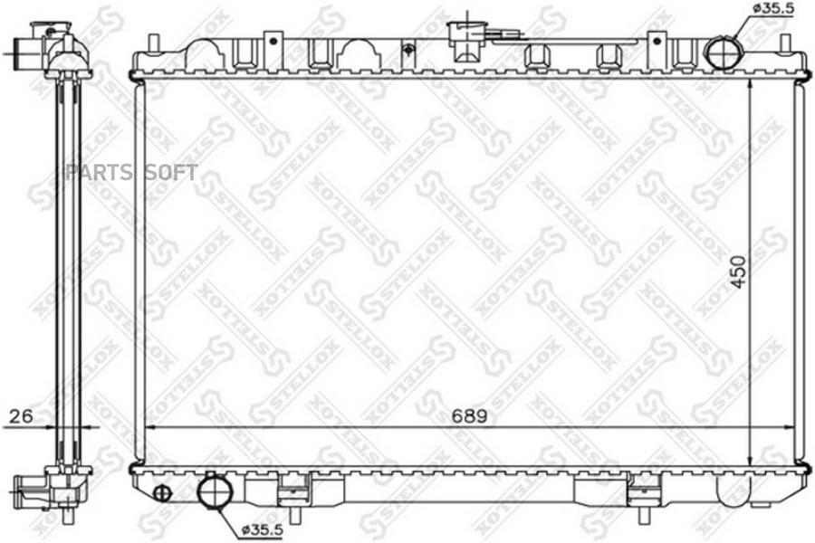 

STELLOX Радиатор охлаждения STELLOX 1025391sx