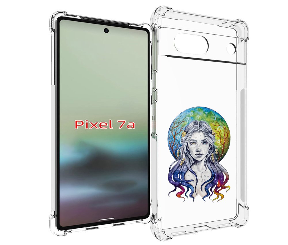 

Чехол MyPads девушка с красивыми волосами для Google Pixel 7A, Tocco