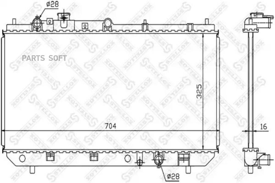 

STELLOX Радиатор охлаждения STELLOX 1025377sx